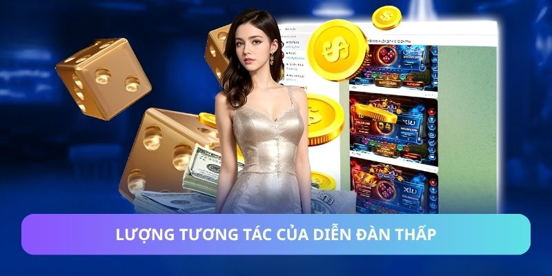 Lượng tương tác của diễn đàn thấp
